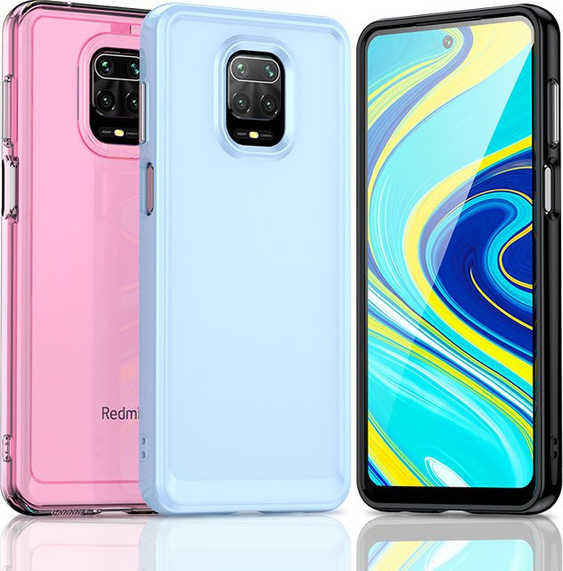 Stoßfeste Silikon-Handyhülle Candy in Transparent für Redmi Note 9 Pro 4G, Note 9 Pro Max, Note 9S, Note 10 Lite und Poco M2 Pro - Bild 1