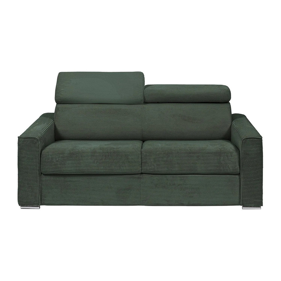 Vente-unique Schlafsofa Vizir in Grün mit Polsterung und modernem Design, Breite: 216 cm - Bild 2