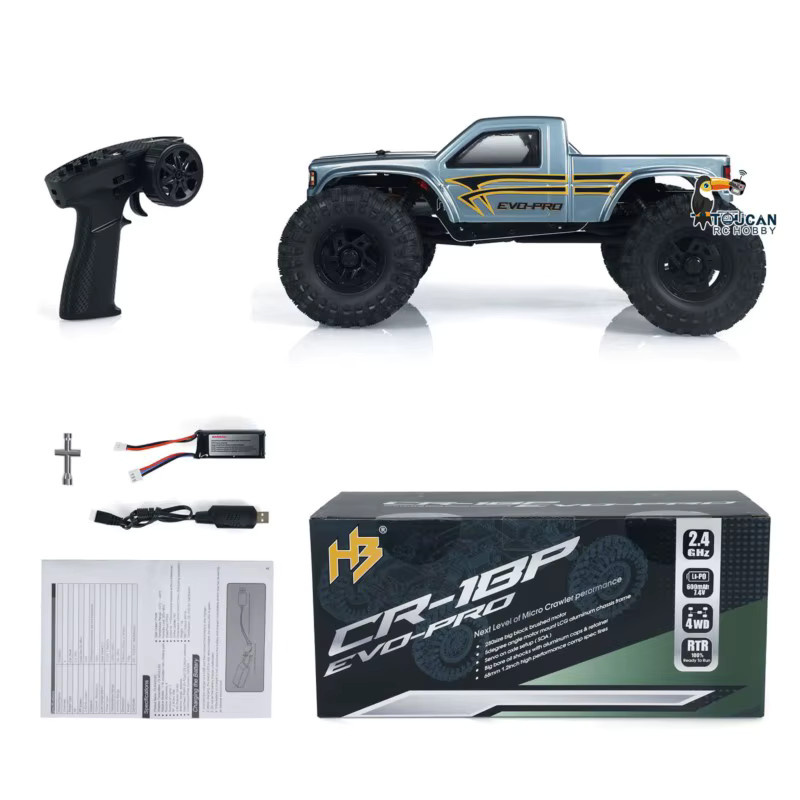 Hobby Plus CR18P RC Rock Crawler, 1/18, Lichtsystem, 4WD, Offroad-Fahrzeugmodell - Bild 2