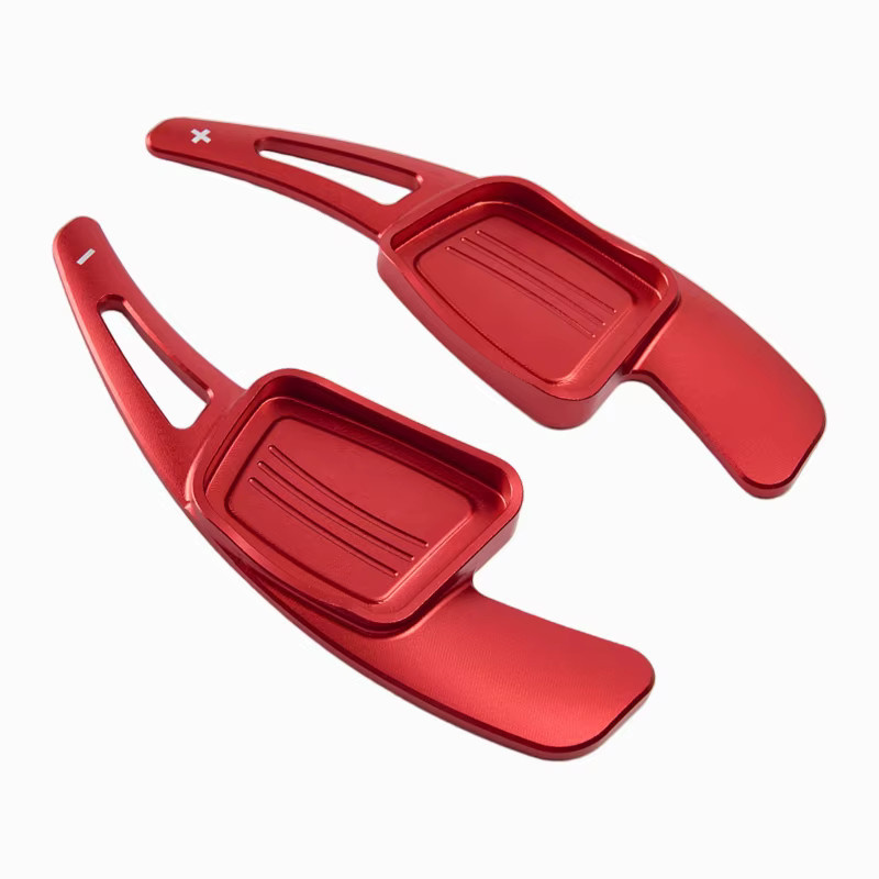 AULIGUS Aluminium Shift Paddle Shifter Verlängerung in Rot für Audi A3 S3 A5 S5 A4 S4 B9 Q7 TT TTS SQ5L - Bild 5