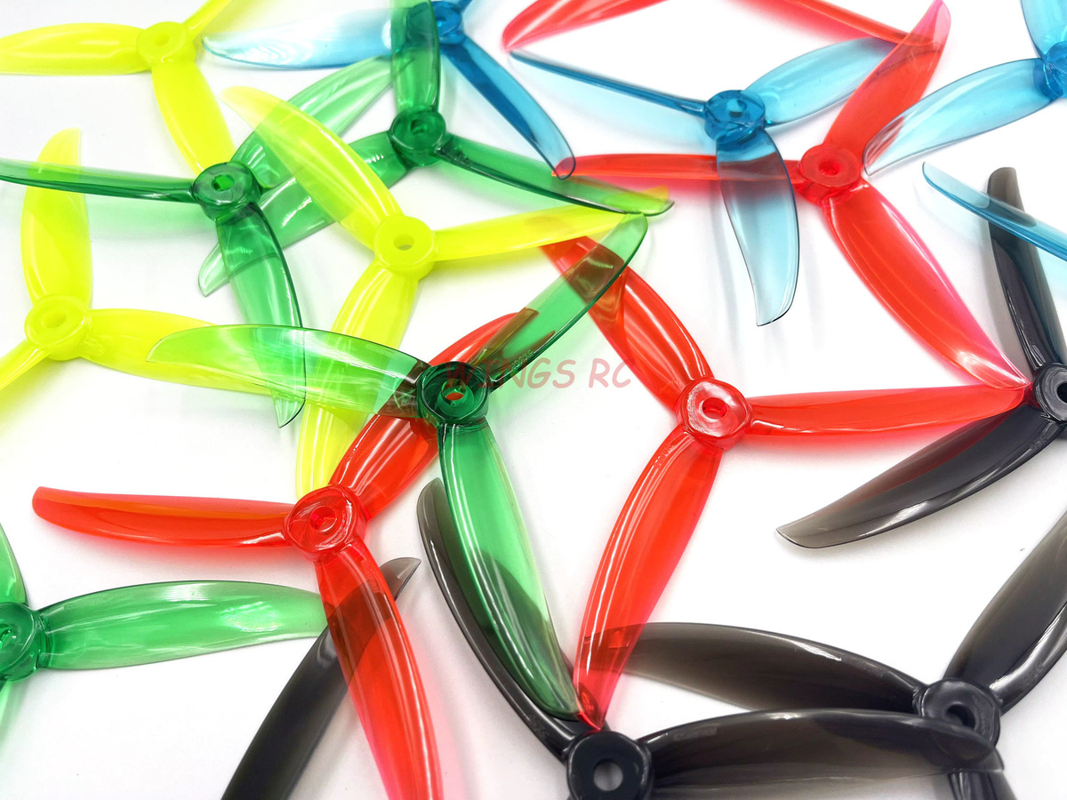 Gemfan Vanover 5136 3-Blatt Propeller für FPV Freestyle Quadcopter und Racing Drones, 5 Zoll, Grün, B/T/H: 5,1 x 3,6 x 3 cm - Bild 2
