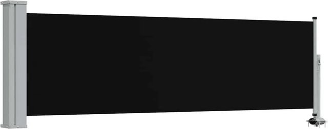 vidaXL Ausziehbare Seitenmarkise aus Polyester und Stahl, Schwarz, B/H: 300 x 80 cm - Bild 1
