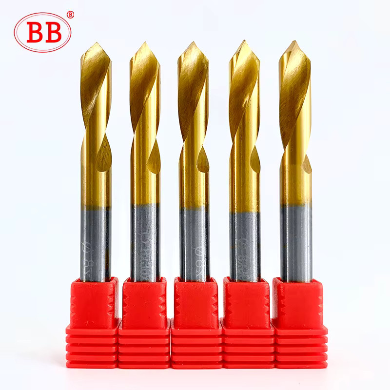 BB HSS Co Cobalt Center Bit NC Bohrer für CNC-Werkzeugmaschinen in Gold, 1-20 mm - Bild 1
