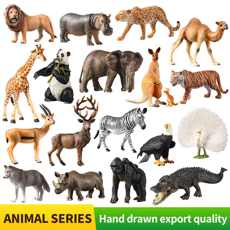 XIALIBAOMOWAN Wildtiere Modell Spielzeug Set, Actionfiguren, Miniatur Zoo Figuren - Bild 2