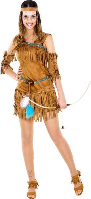 tectake Frauenkostüm Indianerin sexy Cheyenne - Bild 1
