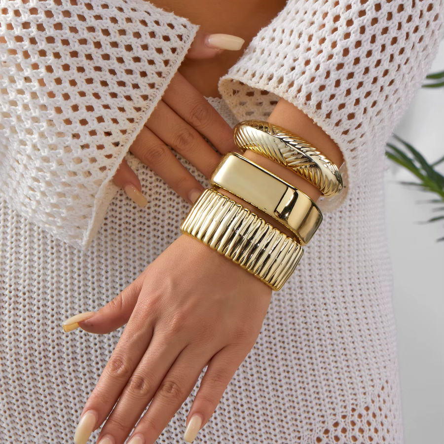 belleper Armbänder Set, Acryl, Gold, Damen - Bild 1