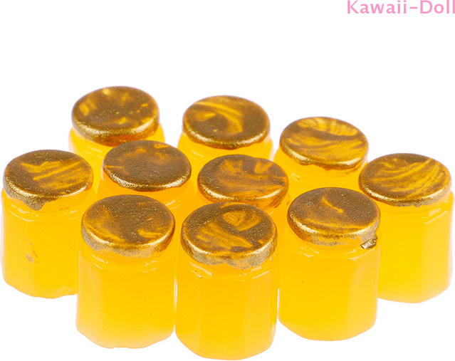 DIAPER&CORED Miniatur-Harzgläser Honig-Pomelo-Tee, 10-teiliges Set - Bild 1