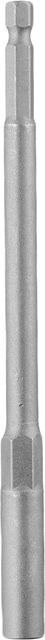 VIBRATITE Steckschlüssel Verlängerung Hülse Adapter für elektrische Schraubendreher, Farbe: Silber, Länge: 150 mm, Sechskant 5,5 mm bis 19 mm - Bild 1