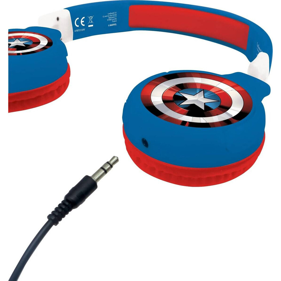 Lexibook Avengers On-Ear Kopfhörer in Rot und Blau mit Bluetooth und 3,5 mm Klinke - Bild 2