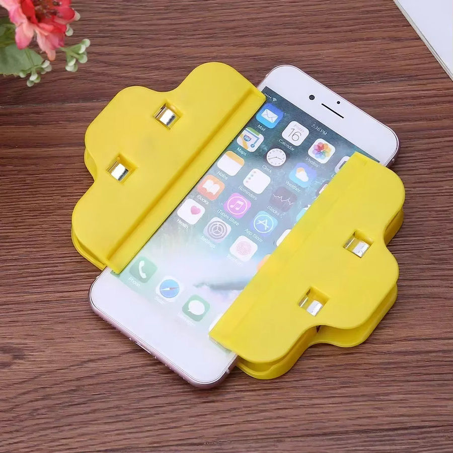 Handy Reparatur Werkzeug Set mit Kunststoff Clips und Befestigungsklemmen für iPhone Samsung iPad und Tablet LCD Bildschirm Reparatur in Gelb - Bild 3