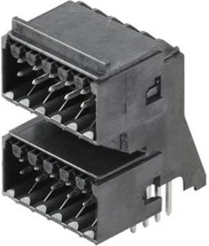 Weidmüller Stiftgehäuse-Platine Schwarz, 8 Polzahl, Rastermaß: 3.50 mm, 20 Stück - Bild 1