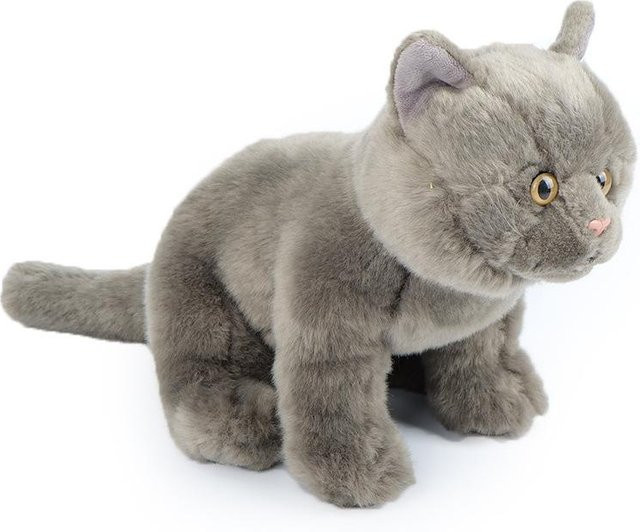 Boutique Toy Tribe Blaue Katze Plüschpuppe, dunkelgrau - Bild 1
