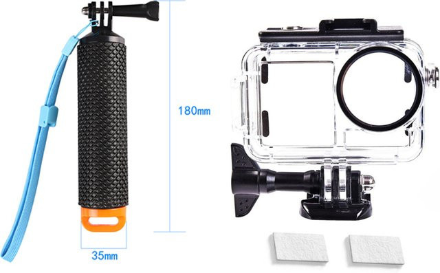 DJI Schwimmender Handgriff und wasserdichter Selfie-Stick in Schwarz für DJI Osmo Action 5 Pro, 4 und 3 Tauchgehäuse Schutzkamera-Zubehör - Bild 1