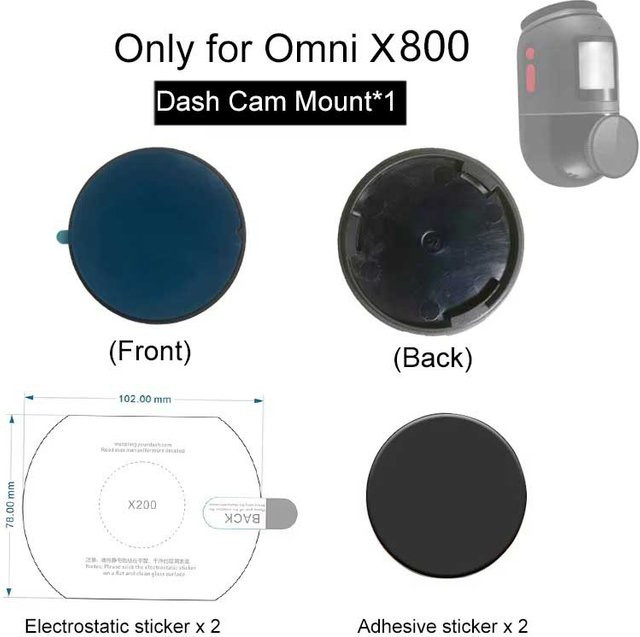 70mai Omni X800 Halterung mit Aufkleber für 70mai X800 Dashcam - Bild 1