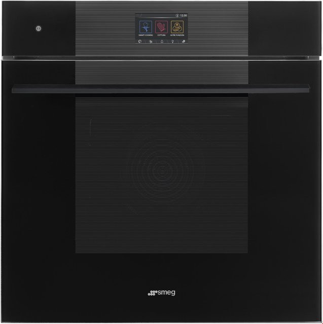 Smeg Einbau-Mikrowellen-Kombi Backofen SO6104APB3 in Schwarz mit Grill, Dampfunterstützung und LED-Display - Bild 1