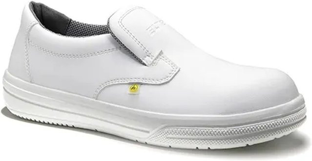Elten Sicherheitshalbschuh Pure Slipper Low ESD S2 in Grau-Weiß, Größe 41 - Bild 1