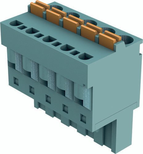 HARTING Leiterplattensteckverbinder 14311016102000 mit 1 Reihe in Blau aus Messing - Bild 1