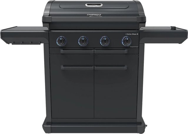 Campingaz Gasgrill 4 Series Onyx S in Schwarz mit Gusseisen und Piezo-Zündung B/T/H: 135 x 64 x 121 cm - Bild 1
