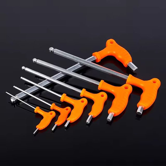 Skeyo Kugel-Sechskant-Inbusschlüssel Set aus Chrom-Vanadium-Stahl, universeller Schnelldruckadapter, 2,5–14 mm - Bild 1