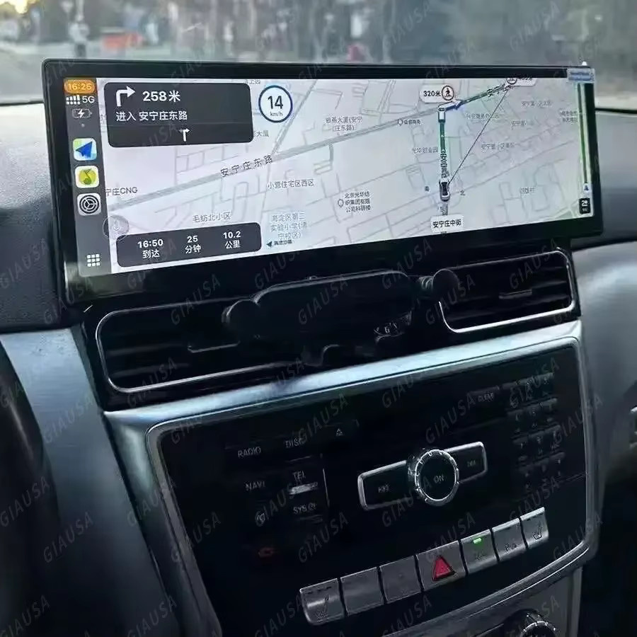 YANFU Multimedia-Display mit 15,8-Zoll-Touchscreen für Benz ML W166 GL X166 GLE GLS (2013-2015), kabelloses CarPlay, Android Auto und Navigation, Schwarz - Bild 4