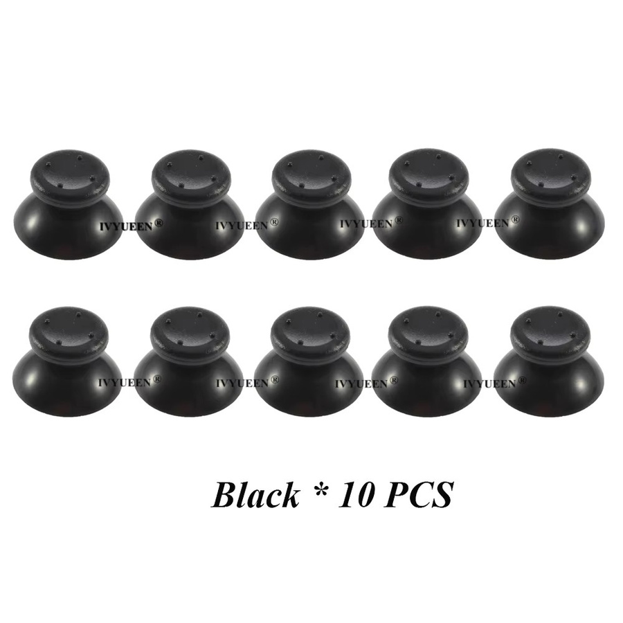 IVYUEEN Ersatz-Thumbsticks für Xbox 360 Controller, 3D-Analog-Joystick und Griffkappen in Schwarz - Bild 3