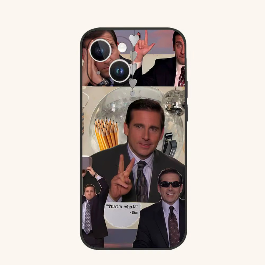 Handyhülle Michael Scott The Office für iPhone 15 Pro Max 14 Pro 13 12 11 16 Plus SE XR XS Multicolor Rückseiten-Cover - Bild 7