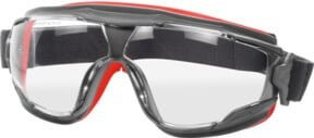 3M Goggle Gear 500 GG501 Vollsichtbrille mit Antibeschlag-Schutz in Grau, Rot und Transparent - Bild 2