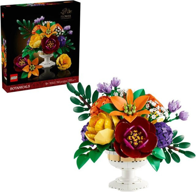 LEGO Botanische Kollektion 10345 Blumenarrangement in Weiß aus Kunststoff für Erwachsene - Bild 1