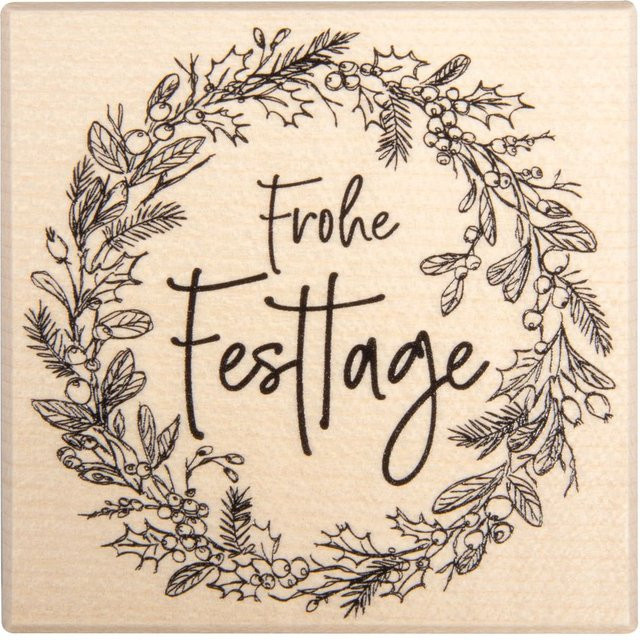 BUTTERER Stempel Frohe Festtage - Bild 1