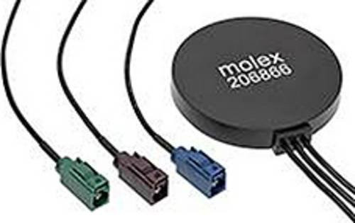 Molex 206866-3000 Antenne in Schwarz für Wi-Fi, GPS und Cellular - Bild 1