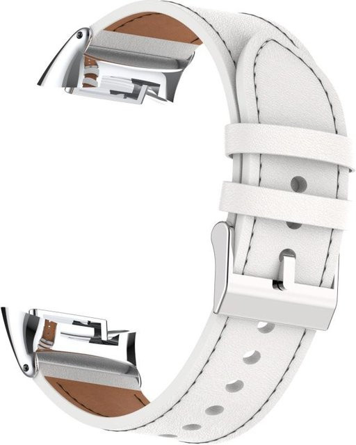 PINSENDA Uhrenarmband Leder, Weiß, Unisex - Bild 1