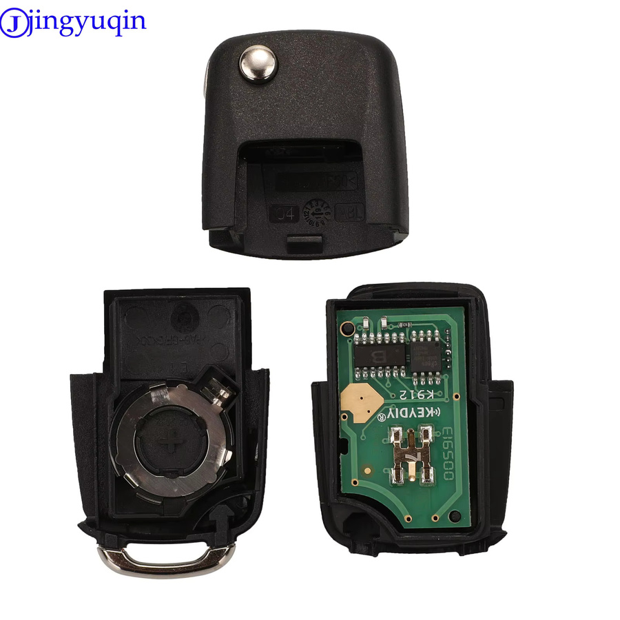 Jingyuqin Schlüssel Fernbedienung 434MHz ID46 Chip für Nissan Pulsar Patrol Primera Xtrail Terrano Almera Micra NSN11 NSN14 Schwarz - Bild 3