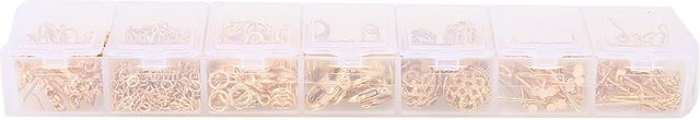 Neoglint Halskette, Ohrhaken, Karabinerverschluss, Gold, White - Bild 1