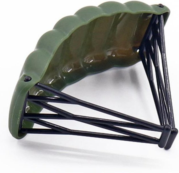 Yiran Toy Militärische MOC Waffentasche Waffen Hunde Fallschirm Bausteine Spielzeug licht grau ab 14 Jahren - Bild 1