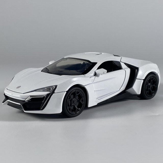 Linyi toy car Lykan Hypersport Supercar Modellauto, 1:32, Metall, mit Sound & Licht, ab 18 Jahre - Bild 1