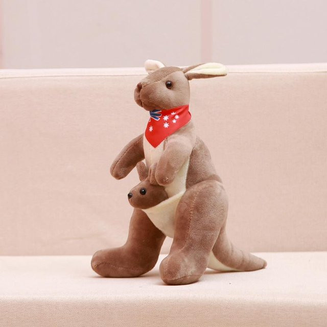Yiran toy Mutter & Kind Känguru Plüschtier, 35 cm, ab 6 Jahren - Bild 1