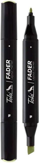 Toki Marker Fader Set mit 66 Farben in der Farbe Palme mit Keilspitze und Brush-Spitze - Bild 1