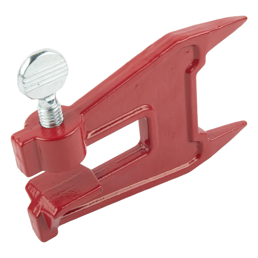 VIBRATITE Sägekettenschärfer mit Schraubstock und Metall-Halterung in Rot - Bild 2