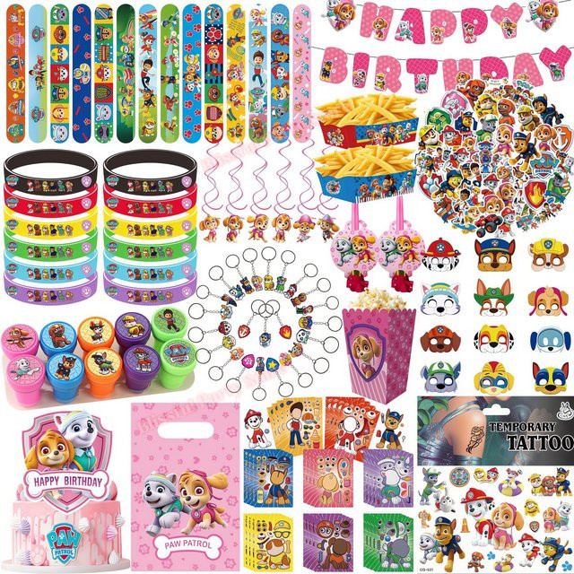 TAKARA TOMY Paw Patrol Party-Geschenke, Klatscharmbänder, Stempel, Aufkleber, Geschenktütenfüller, Schulbelohnungen, Geburtstagssouvenirs, Dekorationsartikel - Bild 1