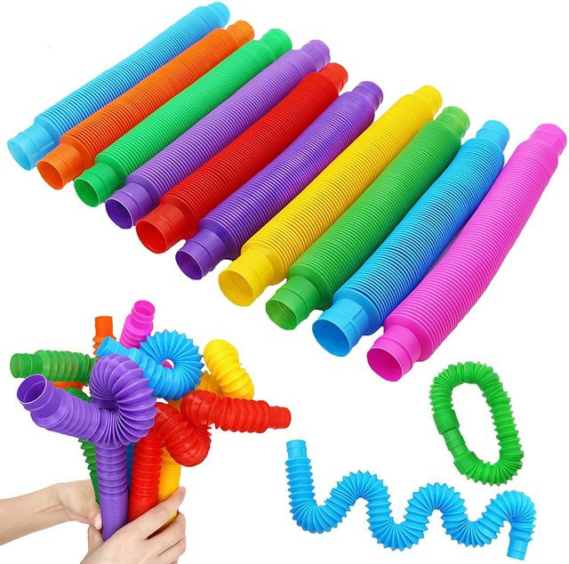 Kidsly Bunte Röhren, Zappelspielzeug, faltbar - Bild 1