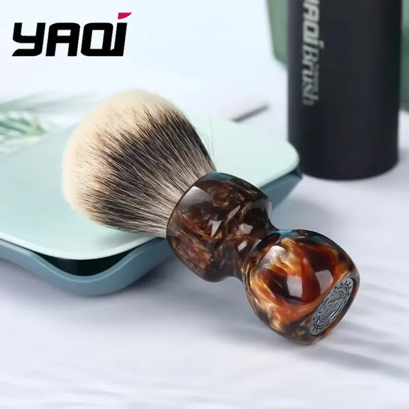 YAQI Caramel Two Band Badger Hair Rasierpinsel für Herren - Bild 2