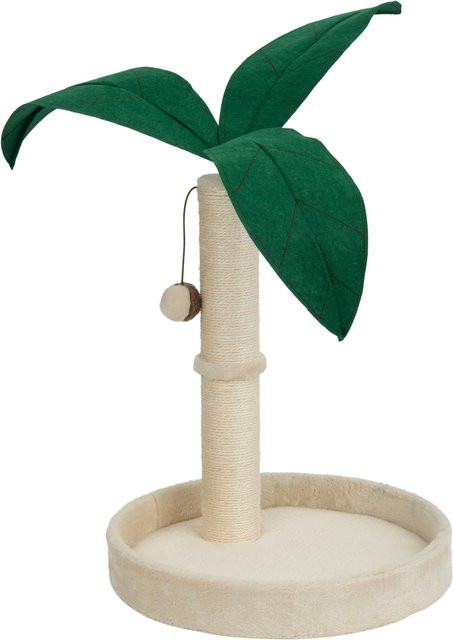 ZOOFARI Kratzbaum Palme mit Hängematte und Tipi in Beige aus Holz - Bild 1