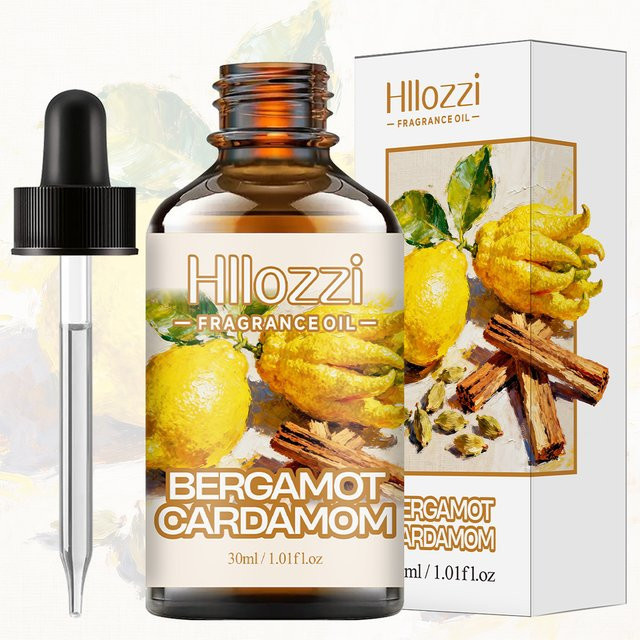 Hllozzi Bergamot-Kardamom Duftöl, Unisex, transparent - Bild 1