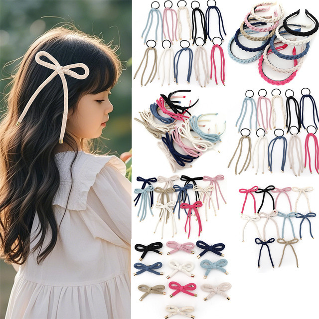 B Ours Fashion Haarband, Baumwolle Seil Schleife Knoten, Kinder - Bild 1