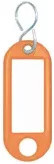 WEDO Schlüsselanhänger aus Kunststoff in Orange, 100er Packung - Bild 1
