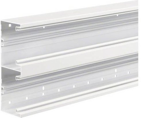 Hager Brüstungskanal Unterteil BRA652101D9016 Weiß B: 21,0 cm, L: 200 cm - Bild 1