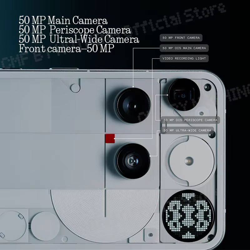 Nothing Phone (3) Smartphone in Weiß mit Qualcomm Snapdragon 8S Gen 4, 6,77 Zoll 120Hz Display, 50MP Kamera und 5.150 mAh Akku - Bild 4