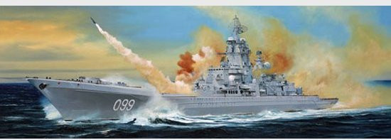 Trumpeter Russian Battle Cruiser Pyotr Velikiy Ex-Yuki Andropov, Modell, 1:350 - Bild 1