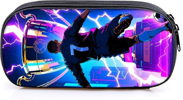 Fancy Style Studio Graffiti Fußball Federmäppchen für Jungen und Mädchen, Mehrschichtiges Stifteetui in Multicolour - Bild 1