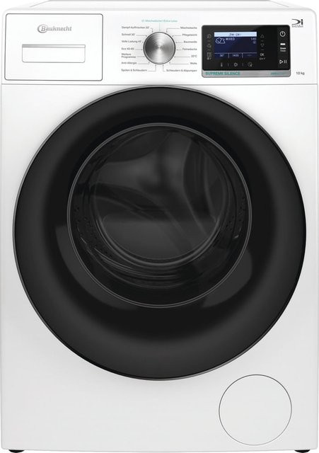 Bauknecht Frontlader-Waschmaschine B6R 08 SILENCE DE in Weiß mit 10,0 kg Waschkapazität und 1400 Umdrehungen Schleuderdrehzahl - Bild 1